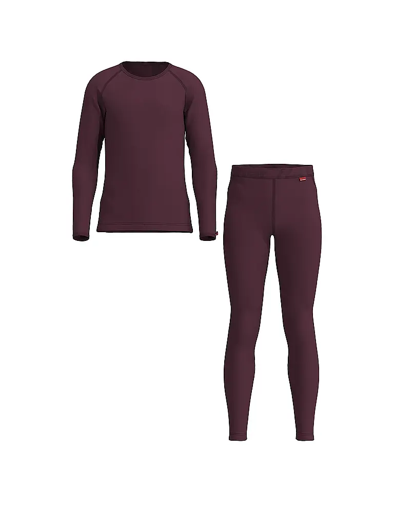 LÖFFLER | Kinder Unterzieh Set TRANSTEX® WARM | dunkelrot
