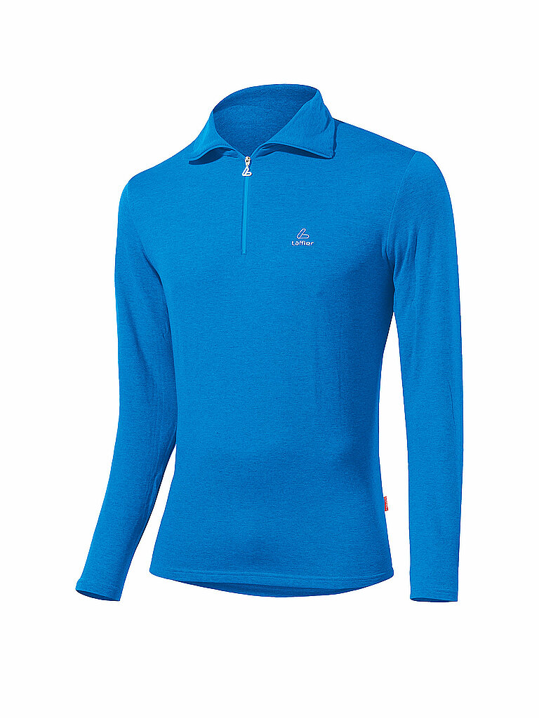 LÖFFLER Herren TRANSTEX® Zip-Rolli Basic blau | 56