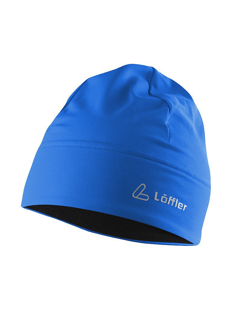 LÖFFLER Mono Mütze TVL blau