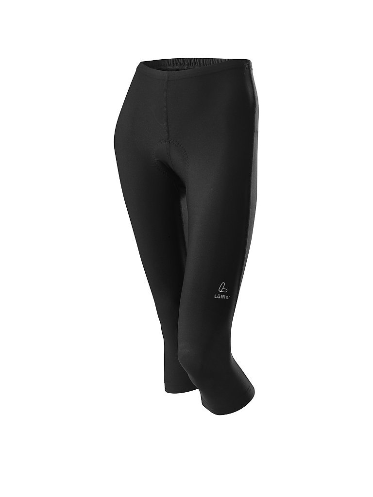 LÖFFLER Damen 3/4 Bikehose Basic schwarz | 36