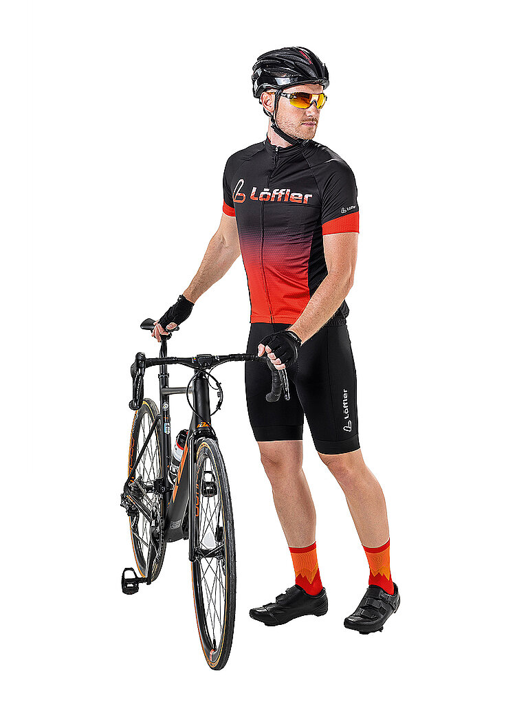 LÖFFLER Herren Rad Trikot Messenger rot | 50