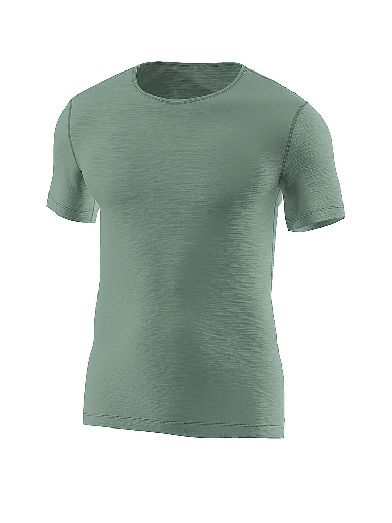LÖFFLER Herren Unterziehshirt Merino Light olive | 48 — Bild 2