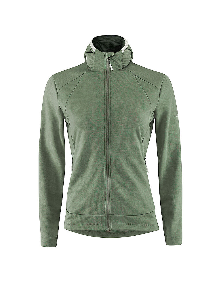 Löffler Damen Langlauf Fleecejacke Tech-Merino Hoodie olive