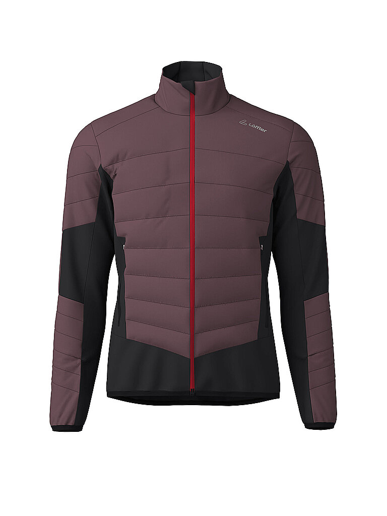 Löffler Herren Langlaufjacke Athletico PL60 Hybrid dunkelrot