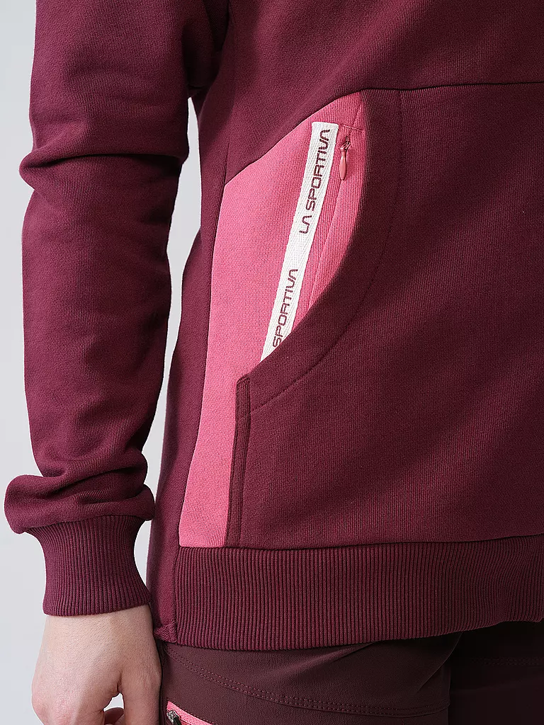 LA SPORTIVA | Damen Fleecejacke Kaos Hoodie | dunkelrot