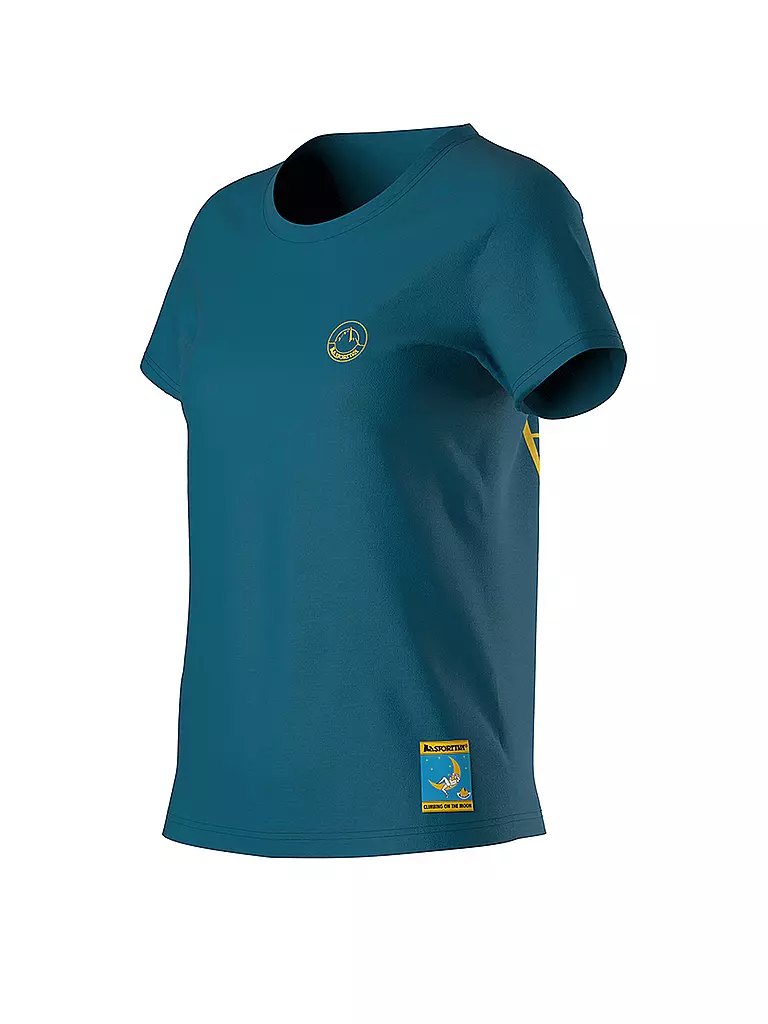 LA SPORTIVA | Damen Klettershirt Climbing on the Moon | petrol