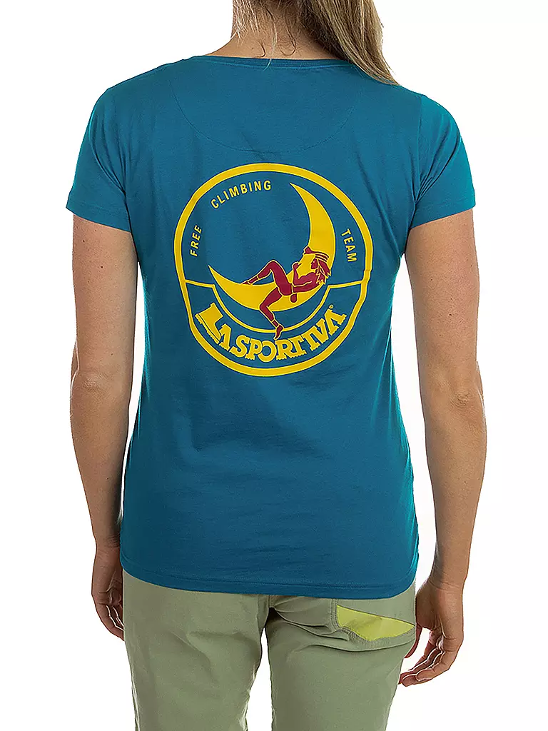 LA SPORTIVA | Damen Klettershirt Climbing on the Moon | petrol