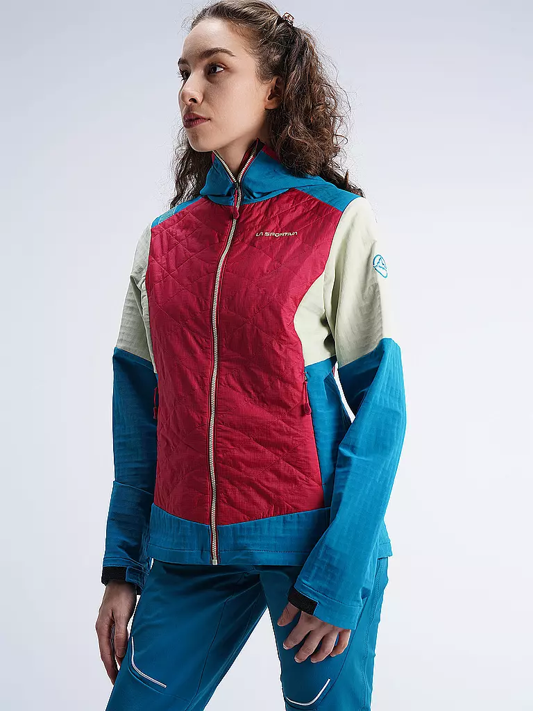 LA SPORTIVA | Damen Touren Hybridjacke Kap Hoodie | beere