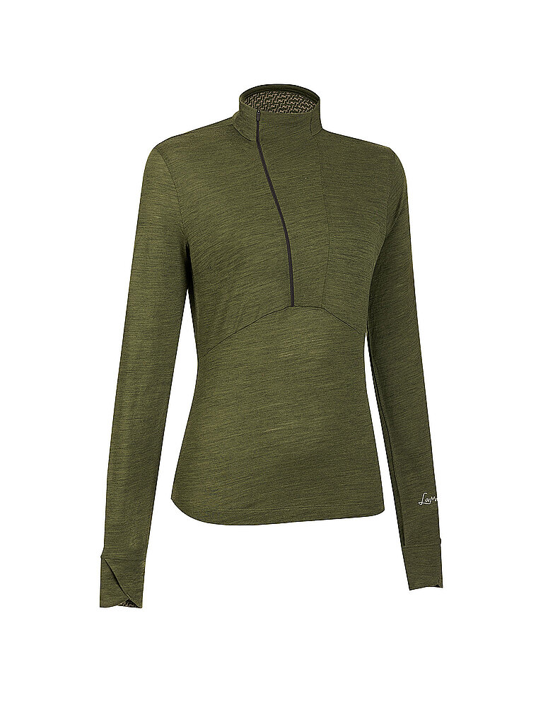 LAMUNT Damen Funktions Zipshirt Alexandra dunkelgrün | 42