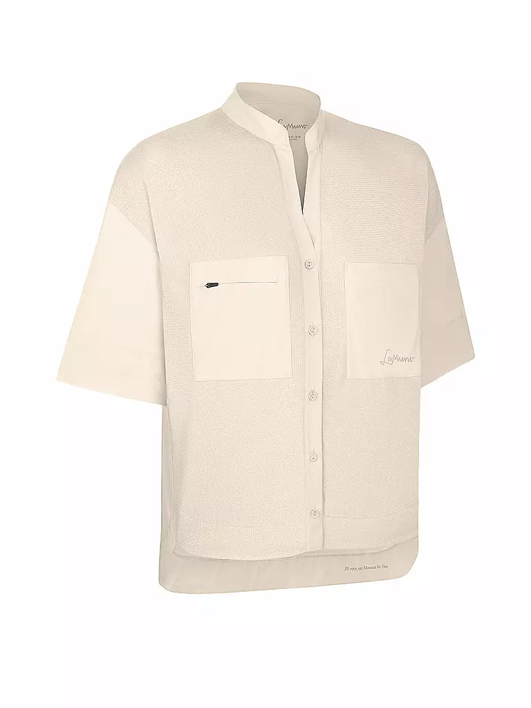 LAMUNT | Damen Bluse Ulli MNT Travel | hellbraun