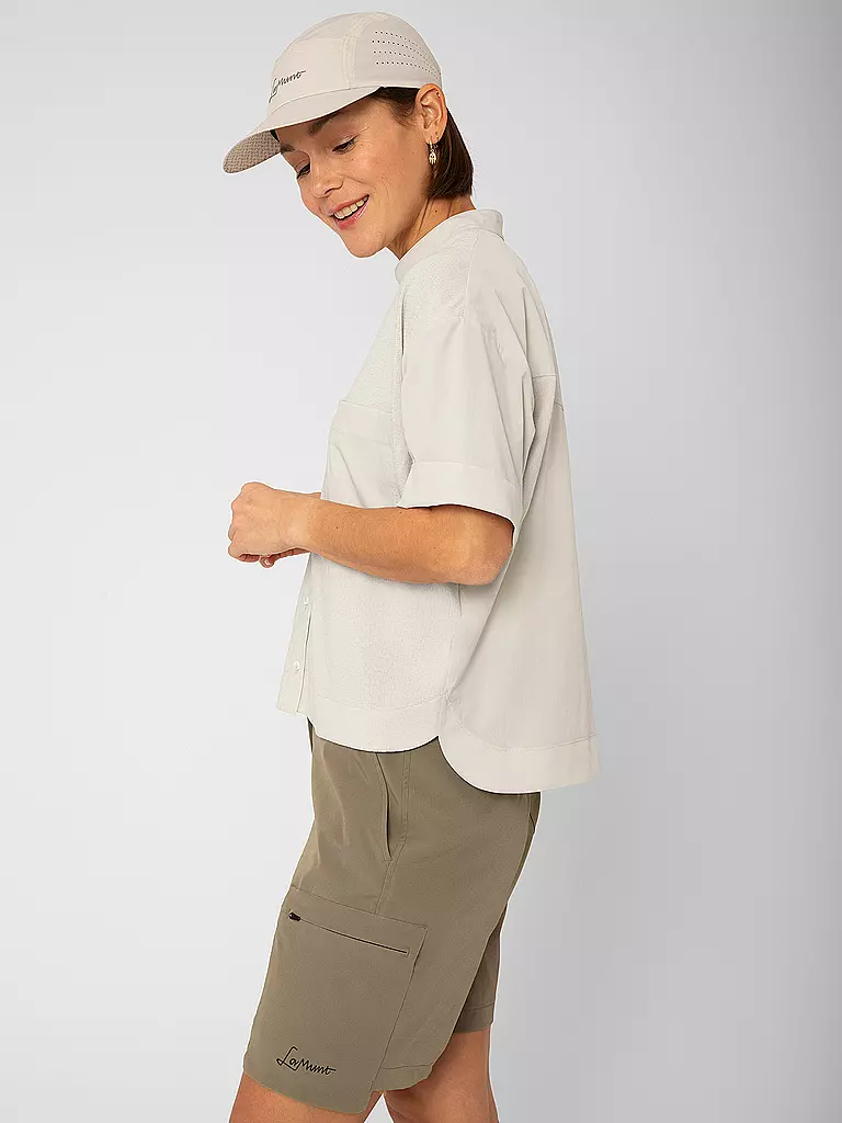 LAMUNT | Damen Bluse Ulli MNT Travel | hellbraun