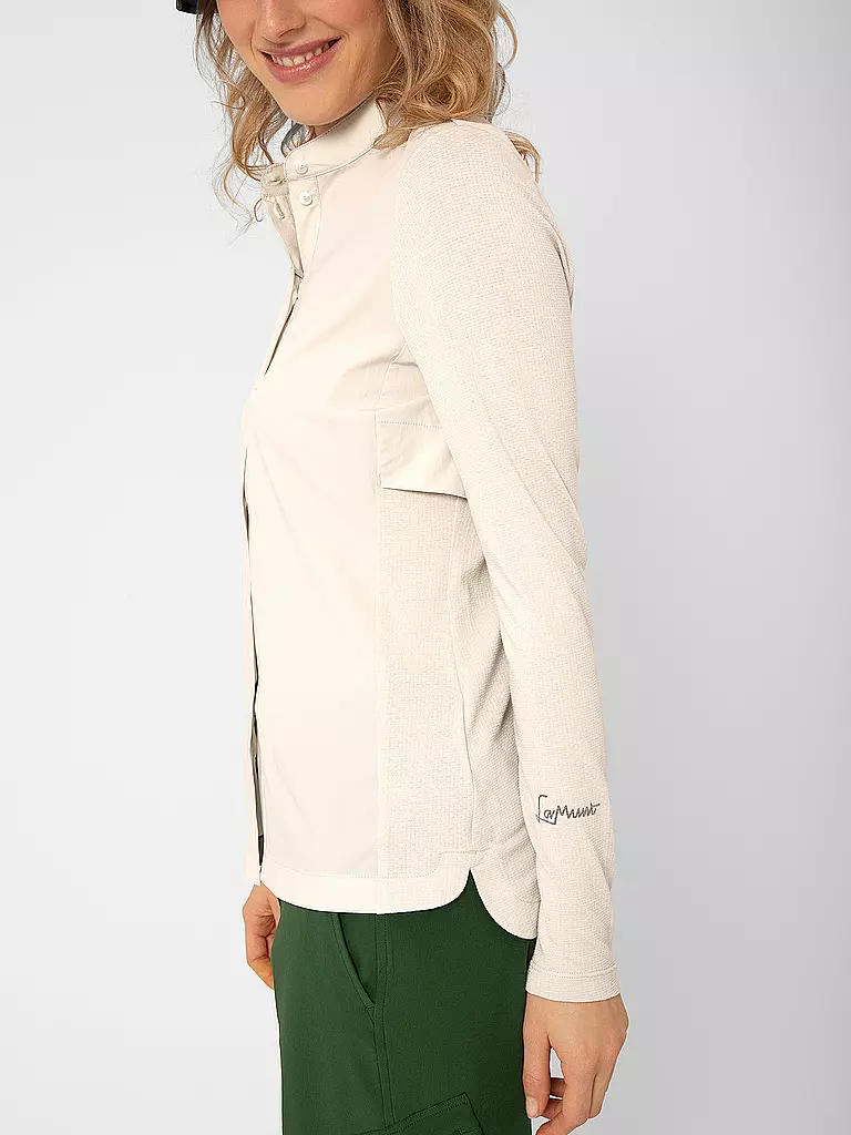 LAMUNT | Damen Bluse Ulli MNT Travel | hellbraun