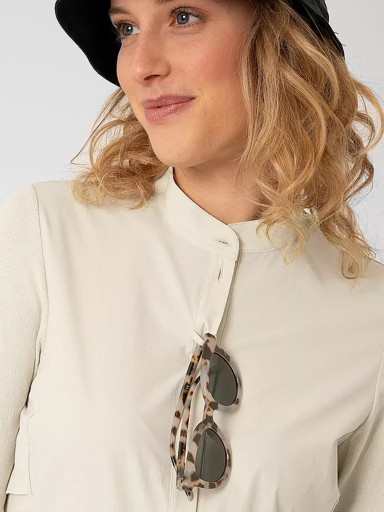 LAMUNT | Damen Bluse Ulli MNT Travel | hellbraun