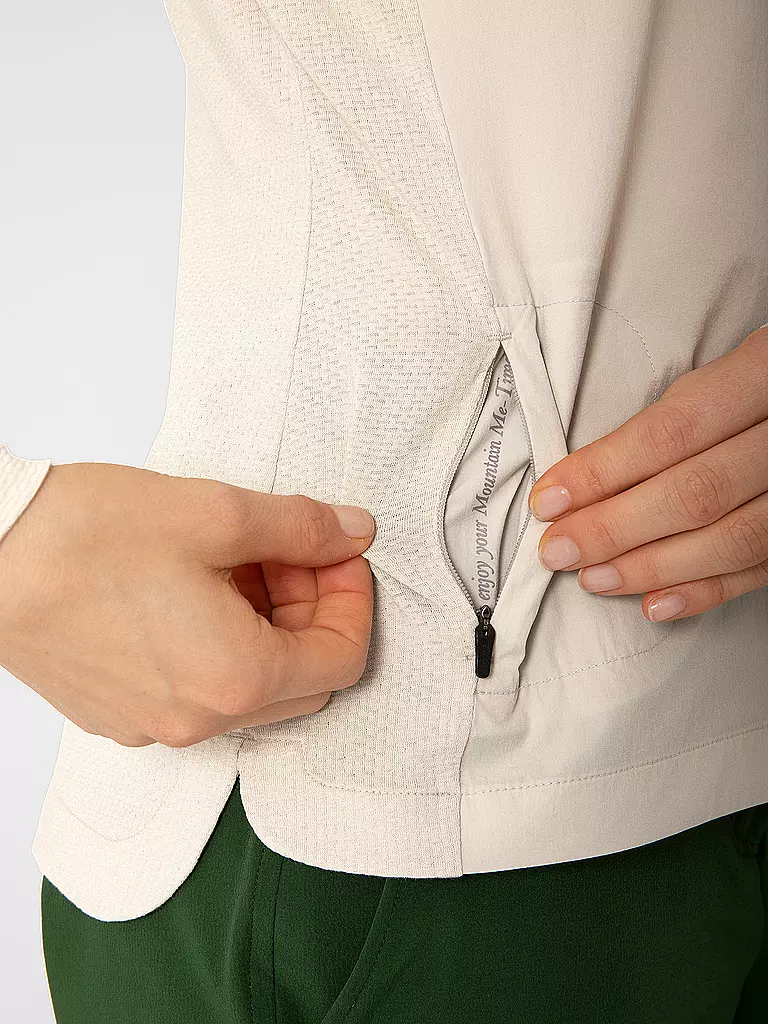 LAMUNT | Damen Bluse Ulli MNT Travel | hellbraun