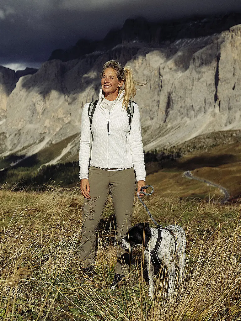 LAMUNT | Damen Fleecejacke Jenny Warm Fleece | Beige