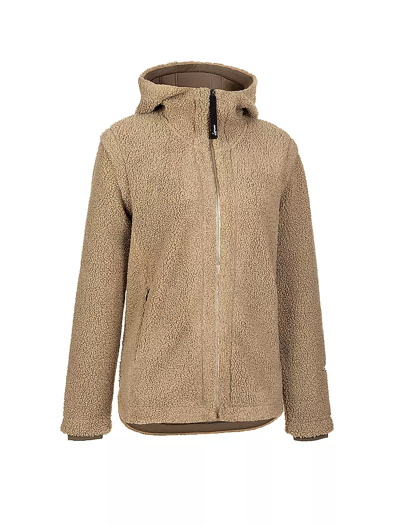 LAMUNT | Damen Fleecejacke Sabine Hoodie | Camel
