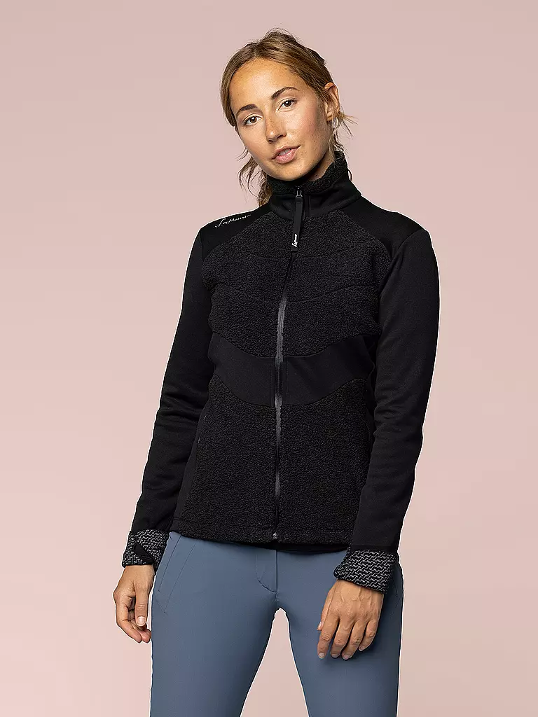 LAMUNT | Damen Fleecejacke Sophia Cozy | schwarz
