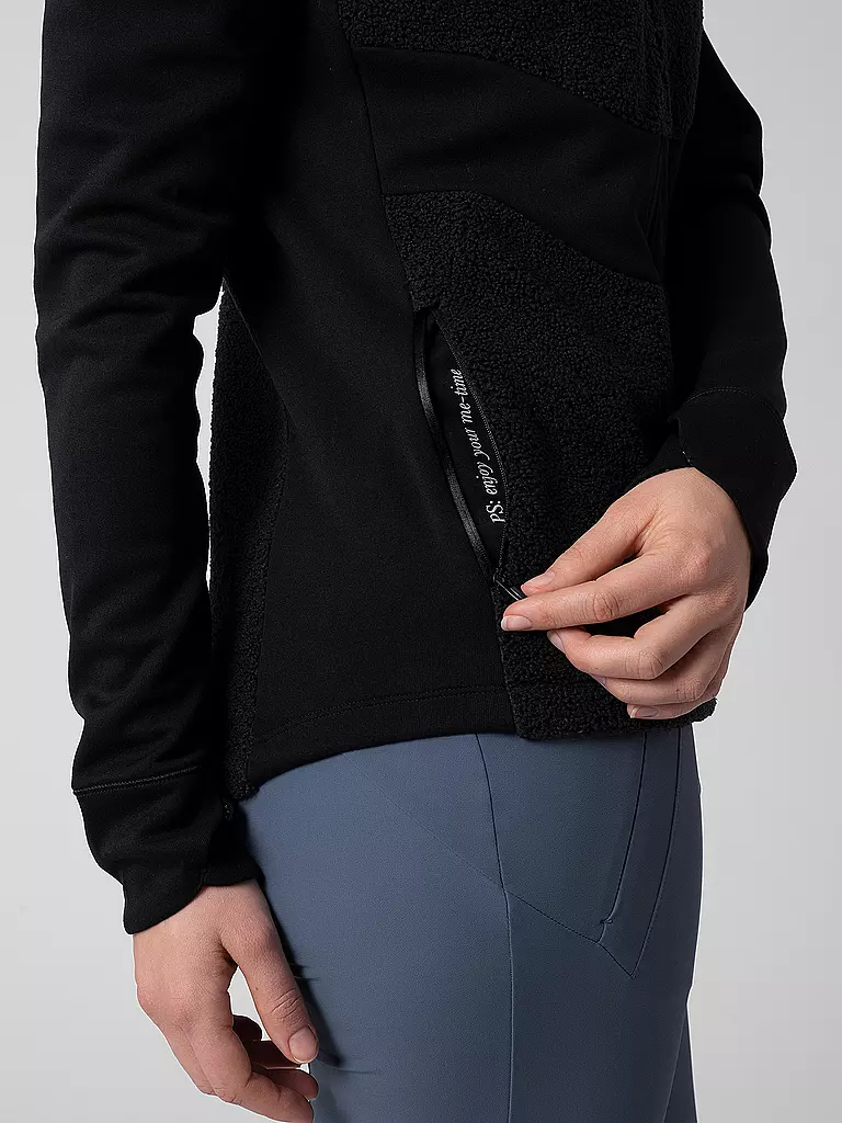 LAMUNT | Damen Fleecejacke Sophia Cozy | schwarz