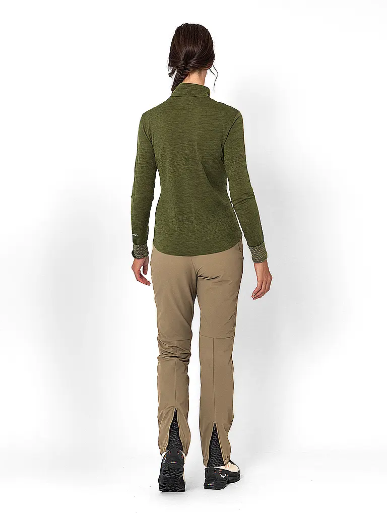 LAMUNT | Damen Funktions Zipshirt Alexandra | dunkelgrün