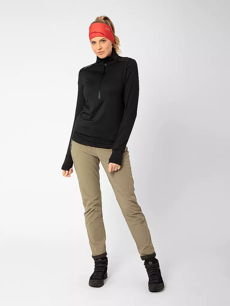 LAMUNT | Damen Funktions Zipshirt Nora | schwarz
