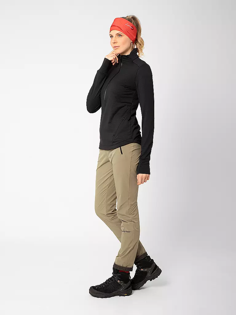LAMUNT | Damen Funktions Zipshirt Nora | weiss