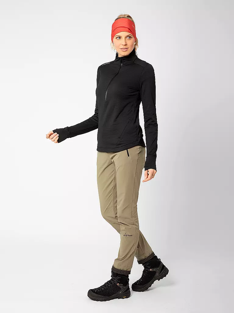 LAMUNT | Damen Funktions Zipshirt Nora | weiss