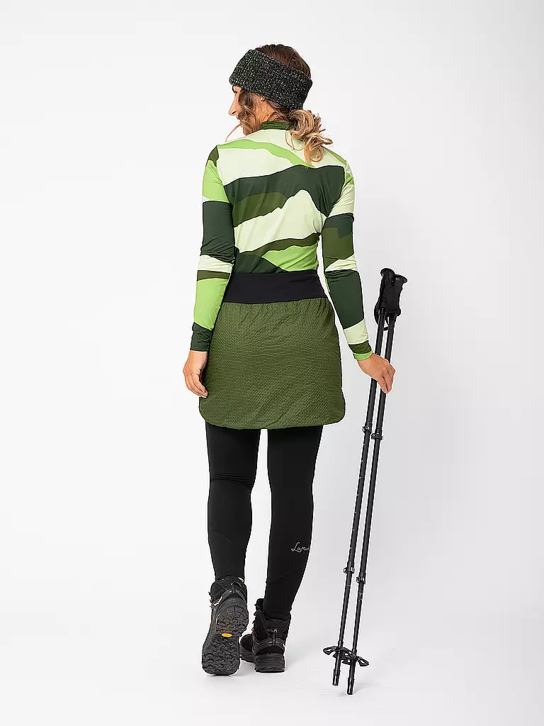 LAMUNT | Damen Isoskirt Irmi Remoca Pad® Wendbar | dunkelgrün