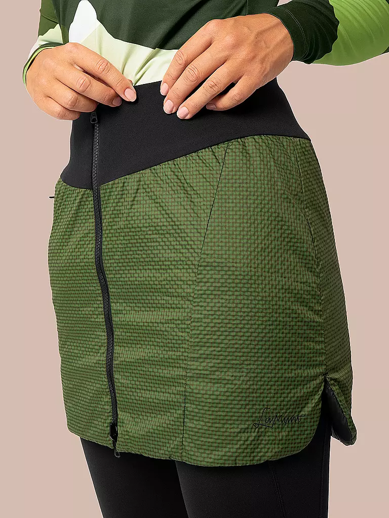 LAMUNT | Damen Isoskirt Irmi Remoca Pad® Wendbar | dunkelgrün