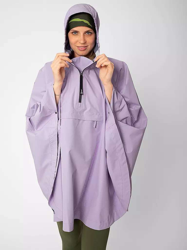 LAMUNT | Damen Regenponcho Brigitte WASSERDICHT | beere