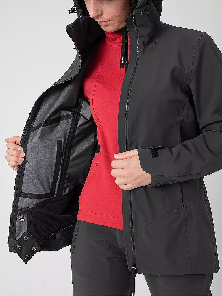 LAMUNT | Damen Tourenjacke Giada 3L Waterproof Hoodie | schwarz