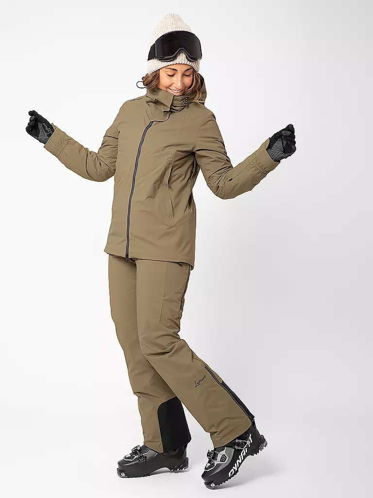 LAMUNT | Damen Tourenjacke Tiziana 2L WP Remoca Hoodie | hellbraun
