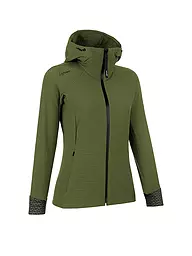 LAMUNT | Damen Wanderjacke Paola Tech Hoodie | dunkelgrün