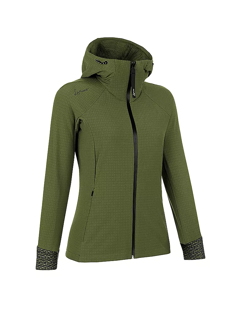 LAMUNT | Damen Wanderjacke Paola Tech Hoodie | dunkelgrün