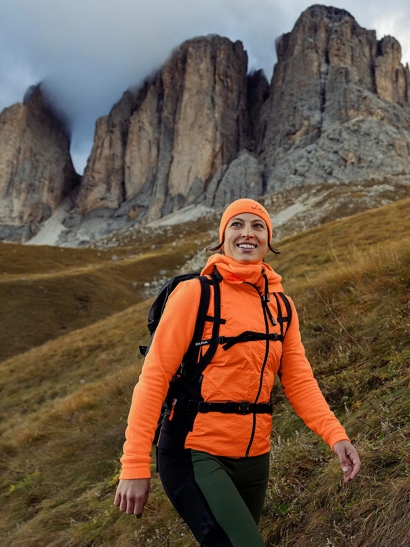 LAMUNT | Damen Weste ALESSIA POLARTEC® ALPHA® WIND | orange