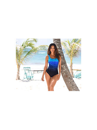 LASCANA | Damen Badeanzug mit Batikprint und Shaping-Effekt