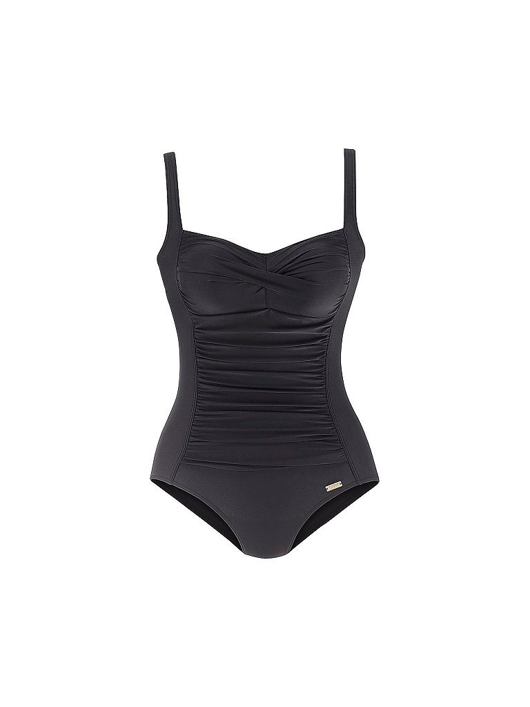 LASCANA Damen Badeanzug B-D Cups schwarz | 40E