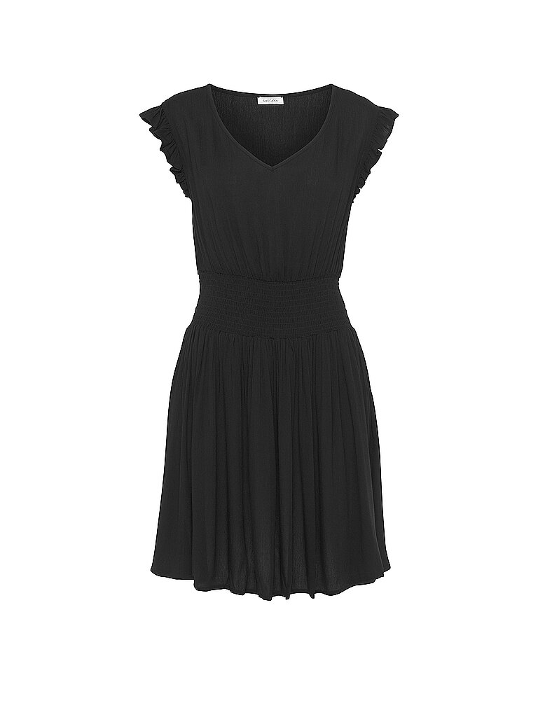 LASCANA Damen Strandkleid schwarz | 40