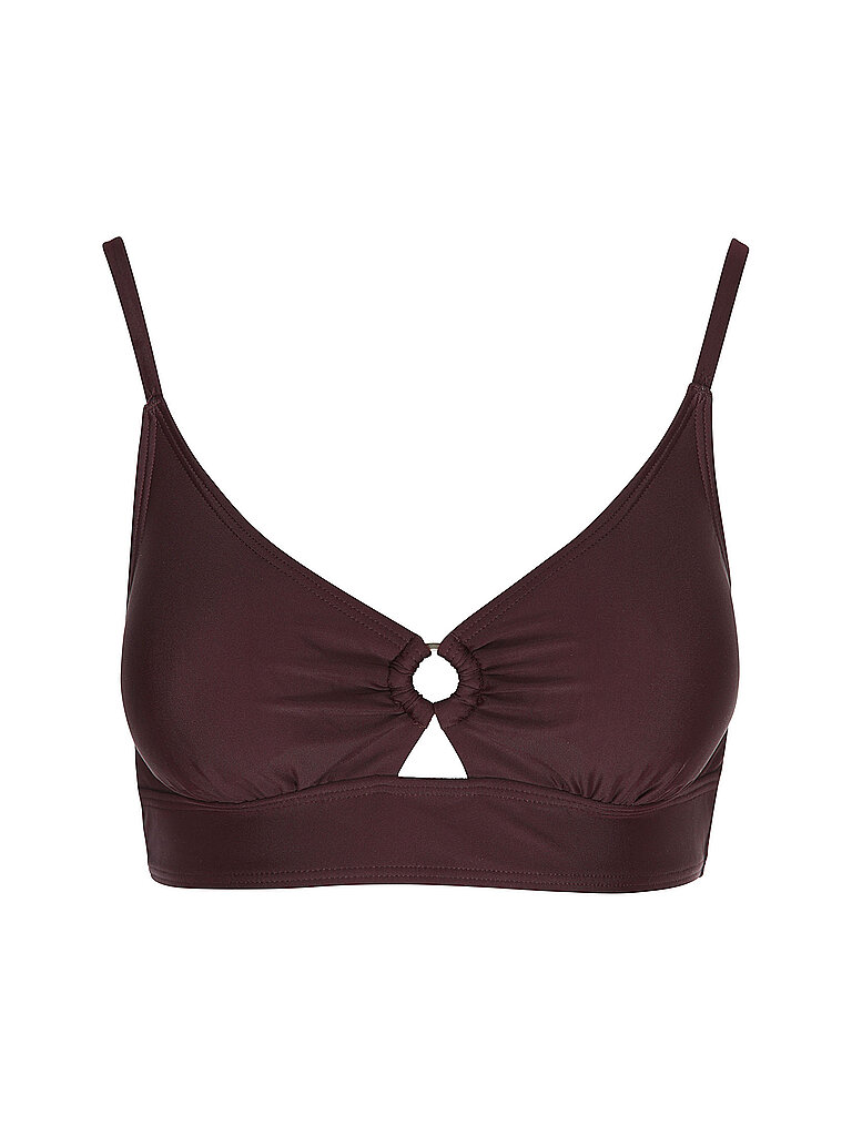 LASCANA Damen Bikinioberteil Bralette dunkelrot | 38 E/F