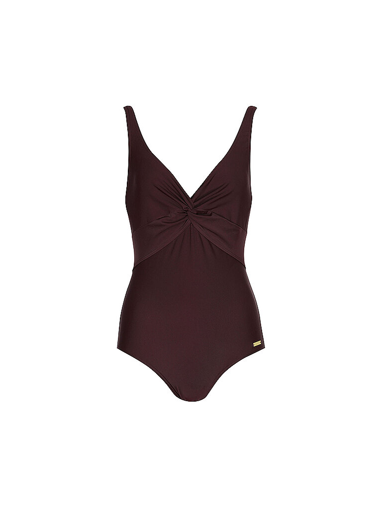 LASCANA Damen Badeanzug  dunkelrot | 42E