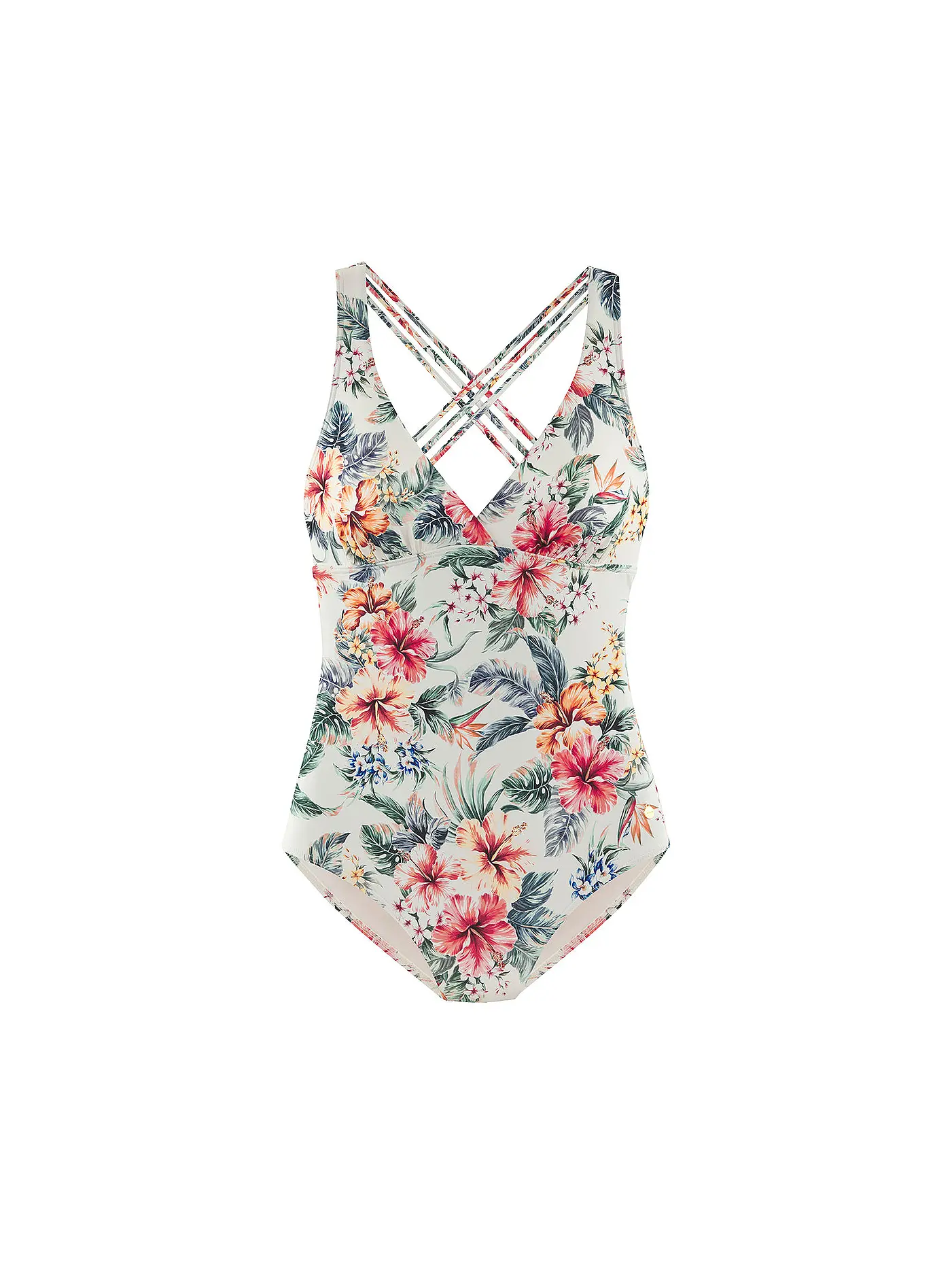LASCANA | Damen Badeanzug | creme