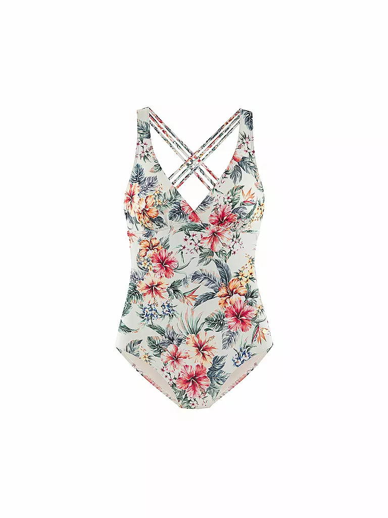 LASCANA | Damen Badeanzug | creme