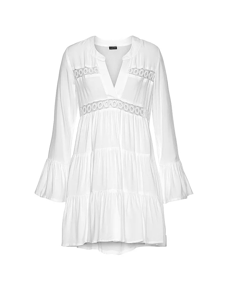 LASCANA | Damen Tunika | weiss