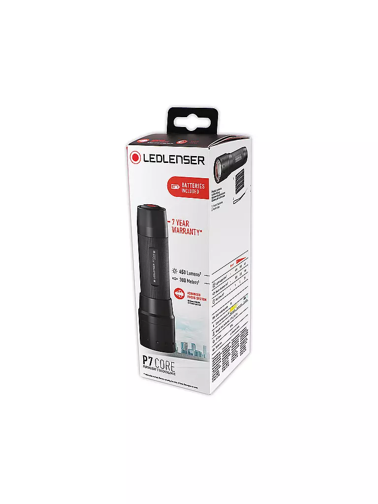 LED LENSER | Stablampe P7 Core | schwarz