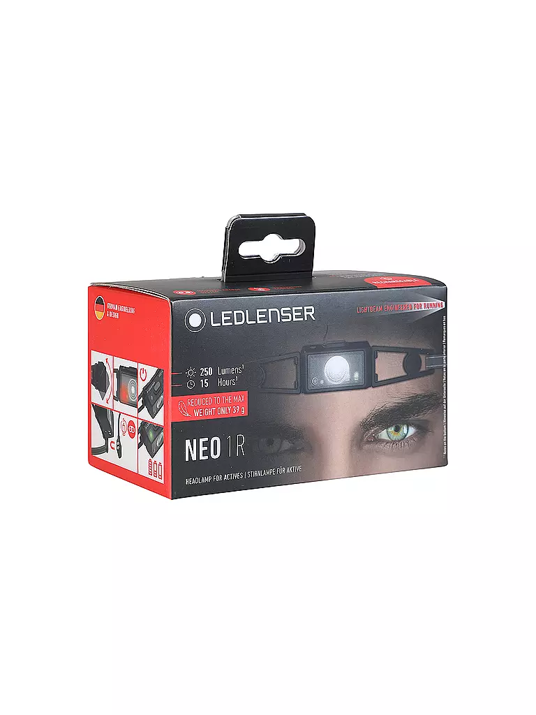 LED LENSER | Stirnlampe Neo1R | schwarz
