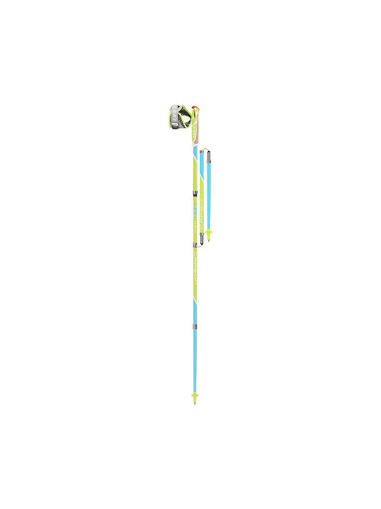 LEKI Nordic Walkingstock Micro Flash Carbon blau | 115CM