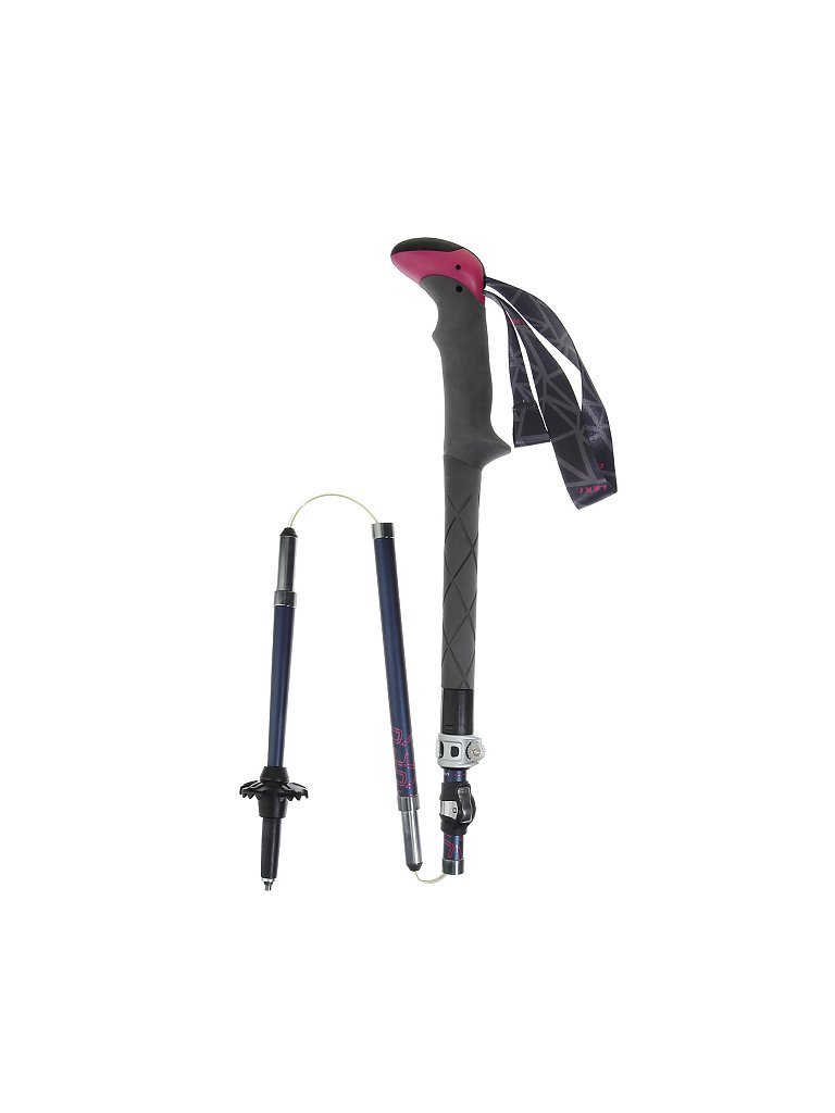 LEKI Damen Trekkingstock Micro Vario Carbon blau