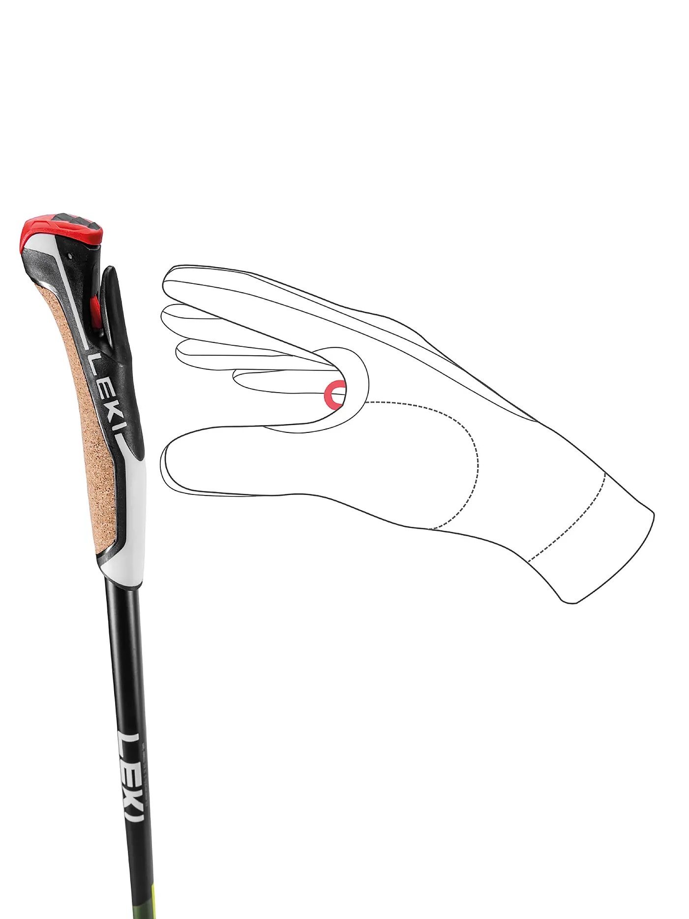 LEKI | Nordic Walkingstöcke Flash Carbon | schwarz