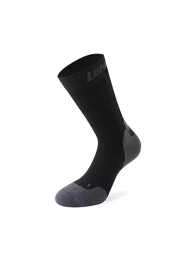 LENZ | Damen Wandersocken Compression socks 7.0 Mid Merino | schwarz