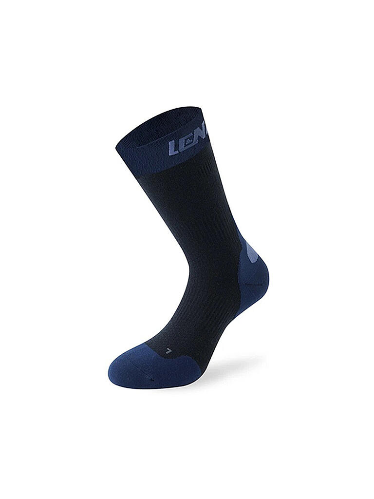 LENZ | Damen Wandersocken Compression socks 7.0 Mid Merino | blau