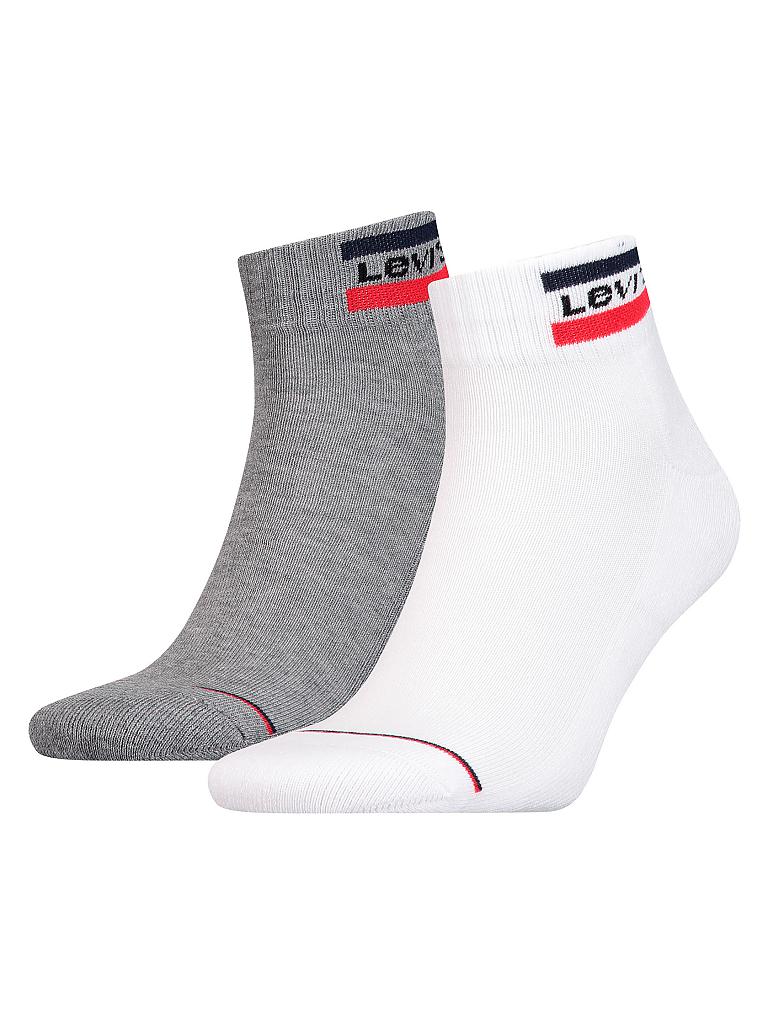 LEVI'S | 2er Pkg. Socken Mid Cut | weiß